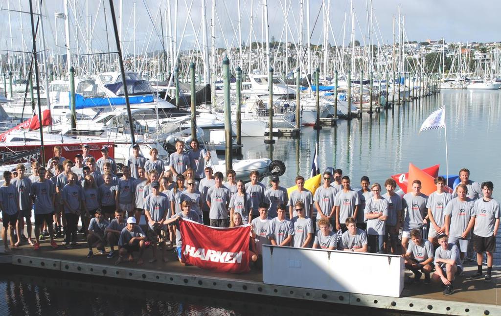 Combined crews - Harken Schools Championship, April 2016 © RNZYS Media